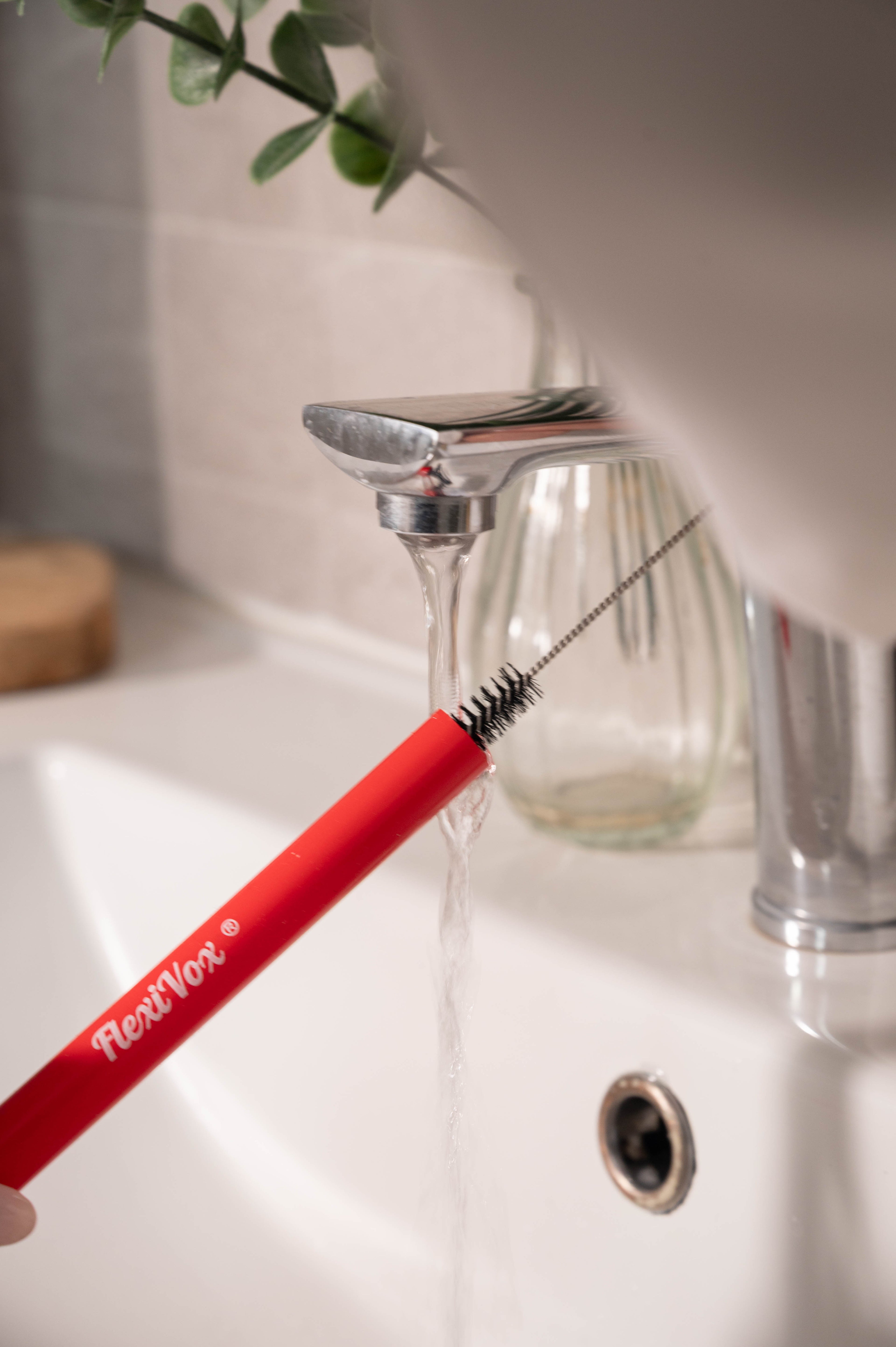 Tubo FlexiVox® con cepillo (rojo)