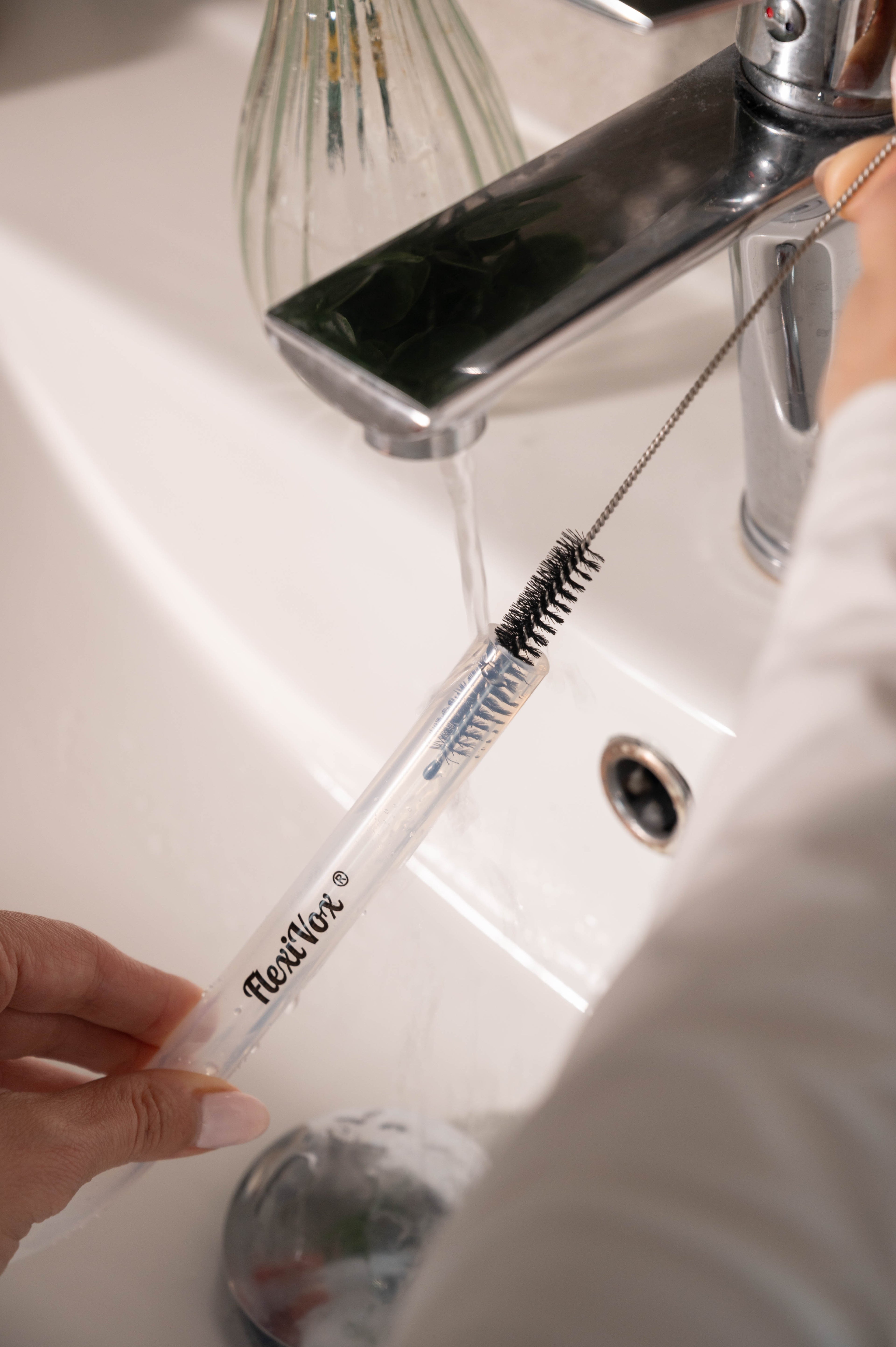 Tubo FlexiVox® con cepillo (transparente)