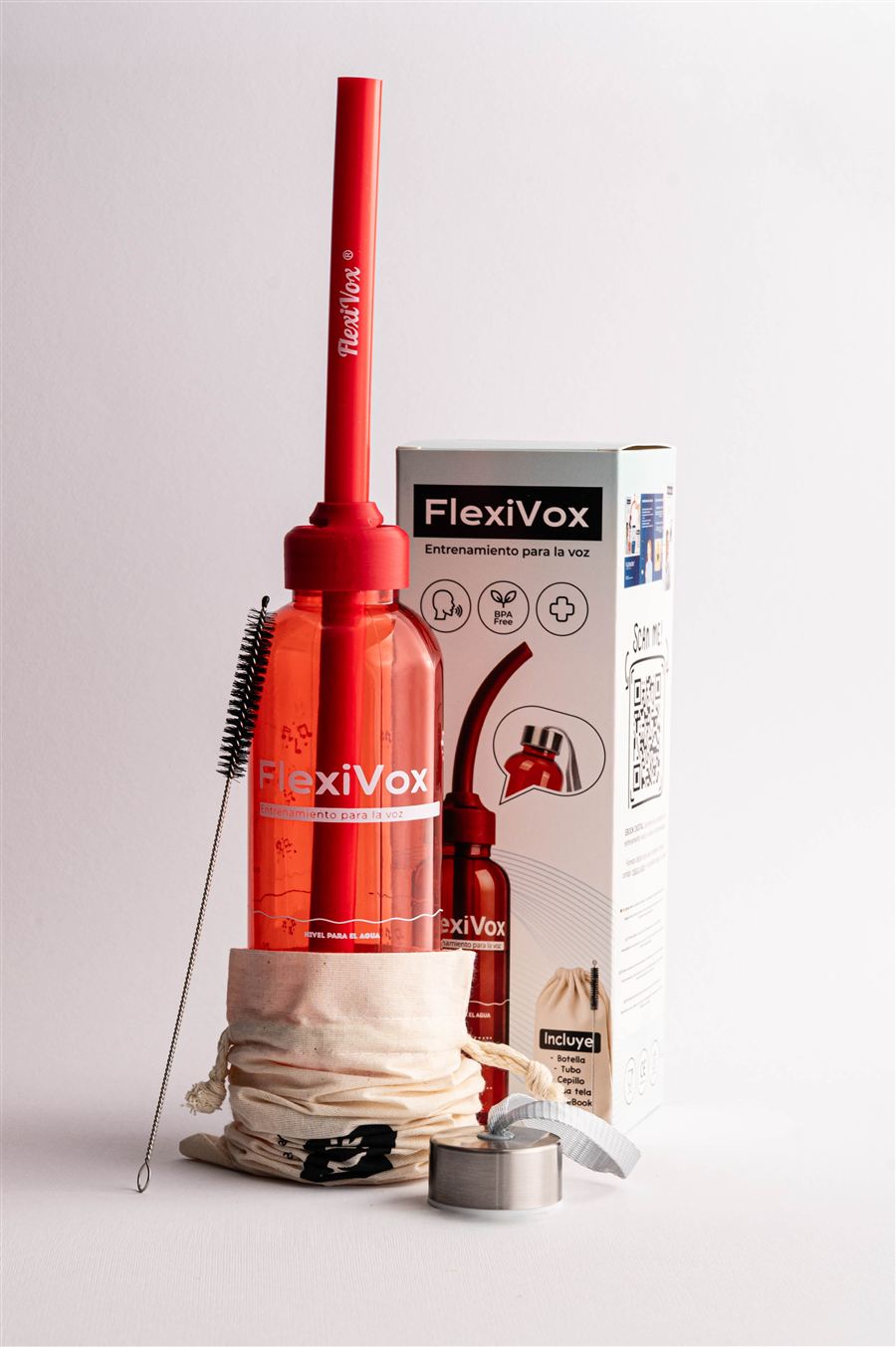Kit FlexiVox compatible con Lax Vox en color Rojo vivo, foto 1